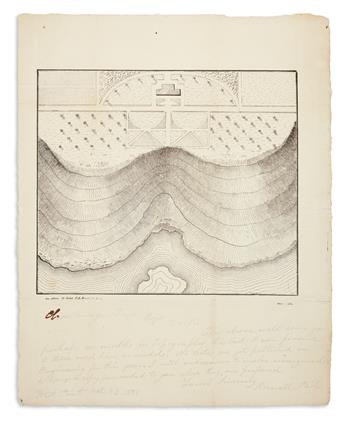 (WEST POINT.) Brown, T.B. Two lithographed topographical plans.